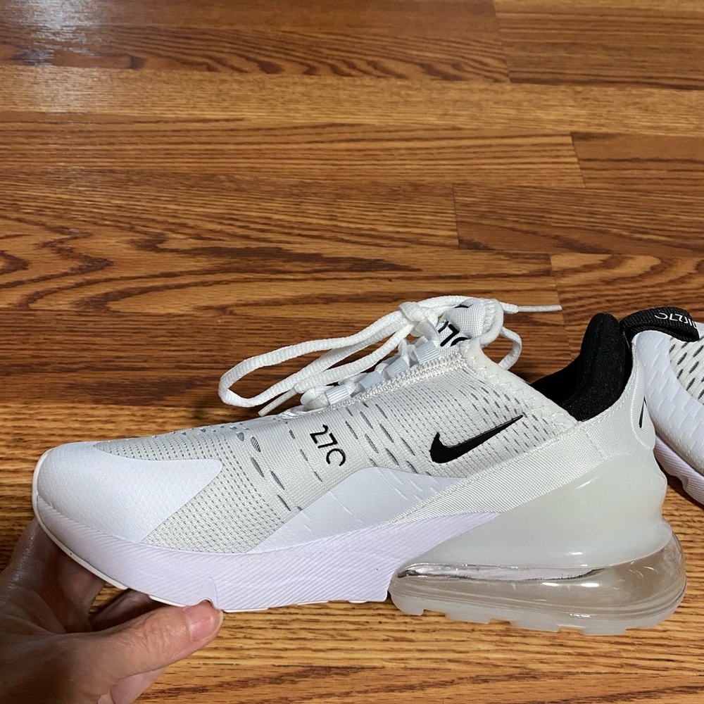 Nike Air Max 270 White and Black Sneakers